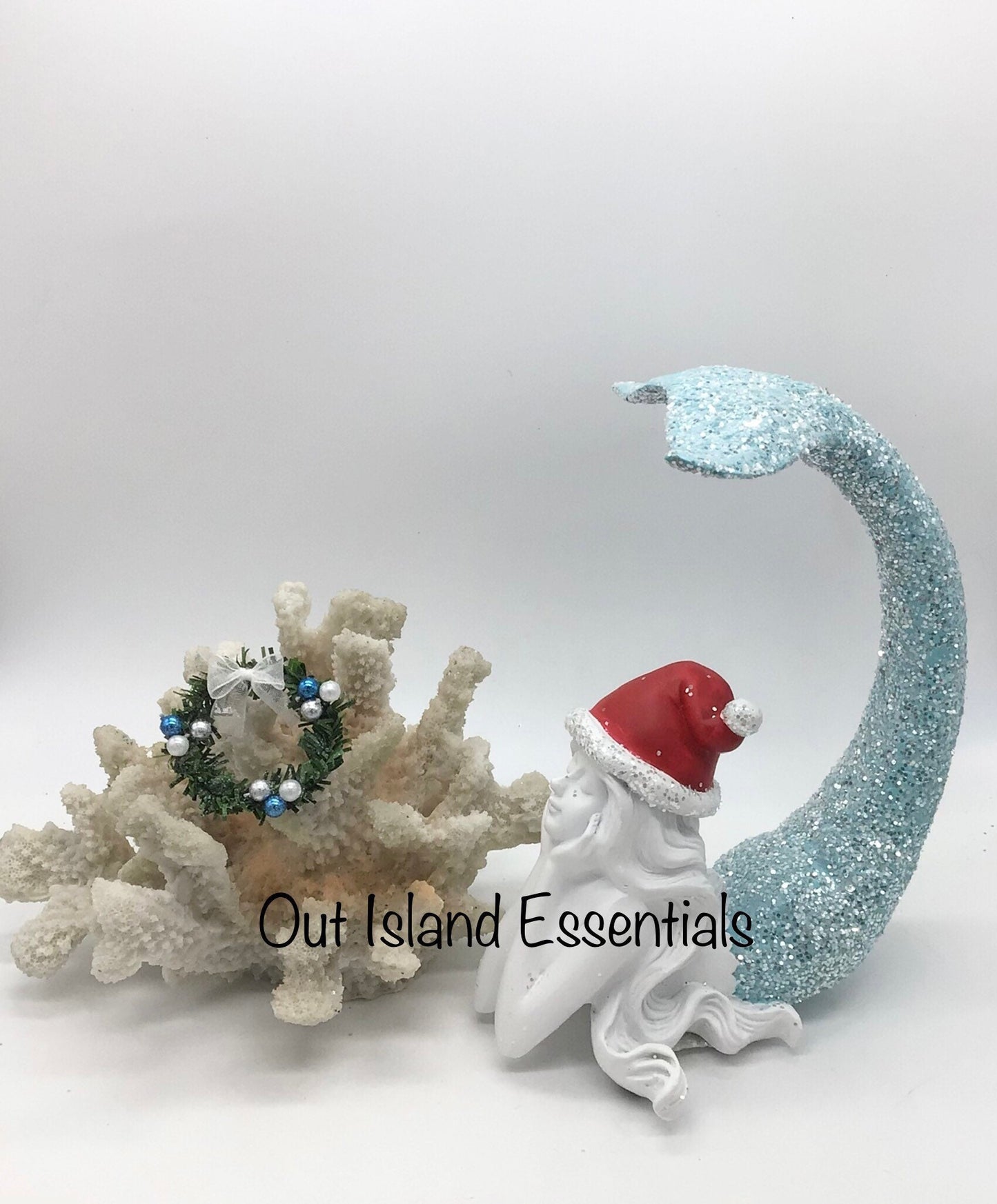 Christmas Mermaid Statue Decoration Daydreaming Christmas Mermaid