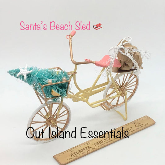 Southern Sled I Coastal Table Decor I Coastal Christmas Decor I Coastal Christmas Cottage I Beachy Christmas