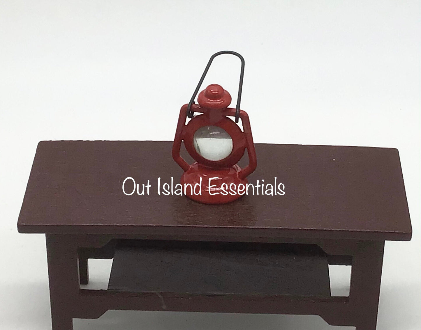 1 PC Miniature Dollhouse Red No-Working Lantern 1:12 Scale