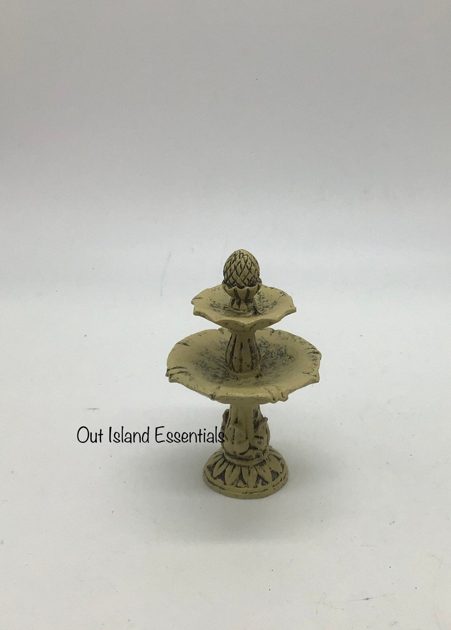 Miniature Bird Bath I Miniature Garden Accessories I Dollhouse Miniature Outdoor Decor I 1:12 Scale Bird Bath