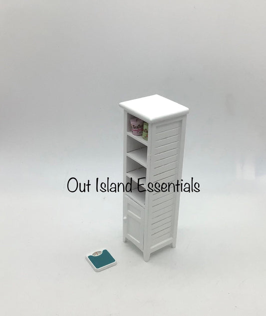 Miniature Bath Cabinet I Miniature Bathroom I Miniature Bathroom Accessories I Miniature 1:12 Scale Bathroom