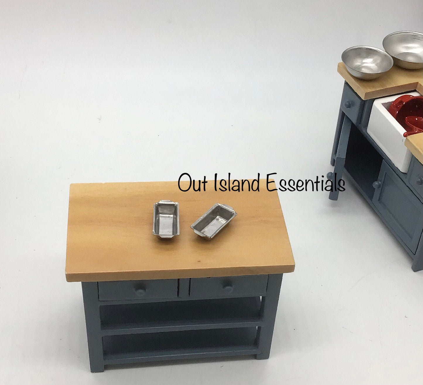 Miniature Bread Pans, Dollhouse Baking Bread Pans 1:12 Scale