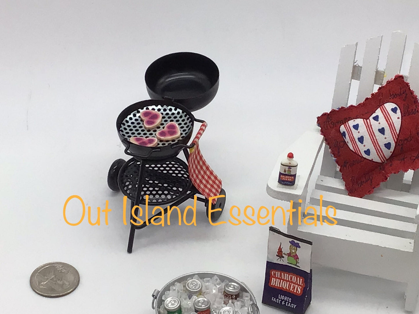 1:12 Scale Large Dollhouse Miniature BBQ Grill