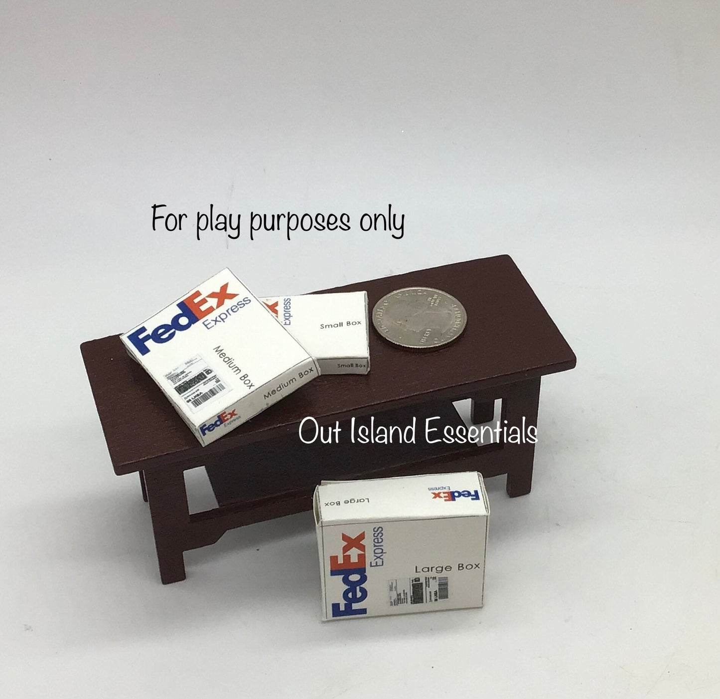 3 Pcs. Dollhouse Packages And Mailers I Miniature Doll Mail I Miniature Dollhouse Package Mailers I 1:12 Scale Dollhouse Accessories