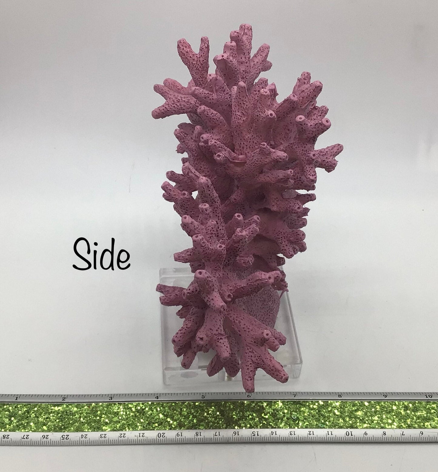 Faux Orange Coral Display, Eco Friendly Coral Display, Orange Finger Coral Decor