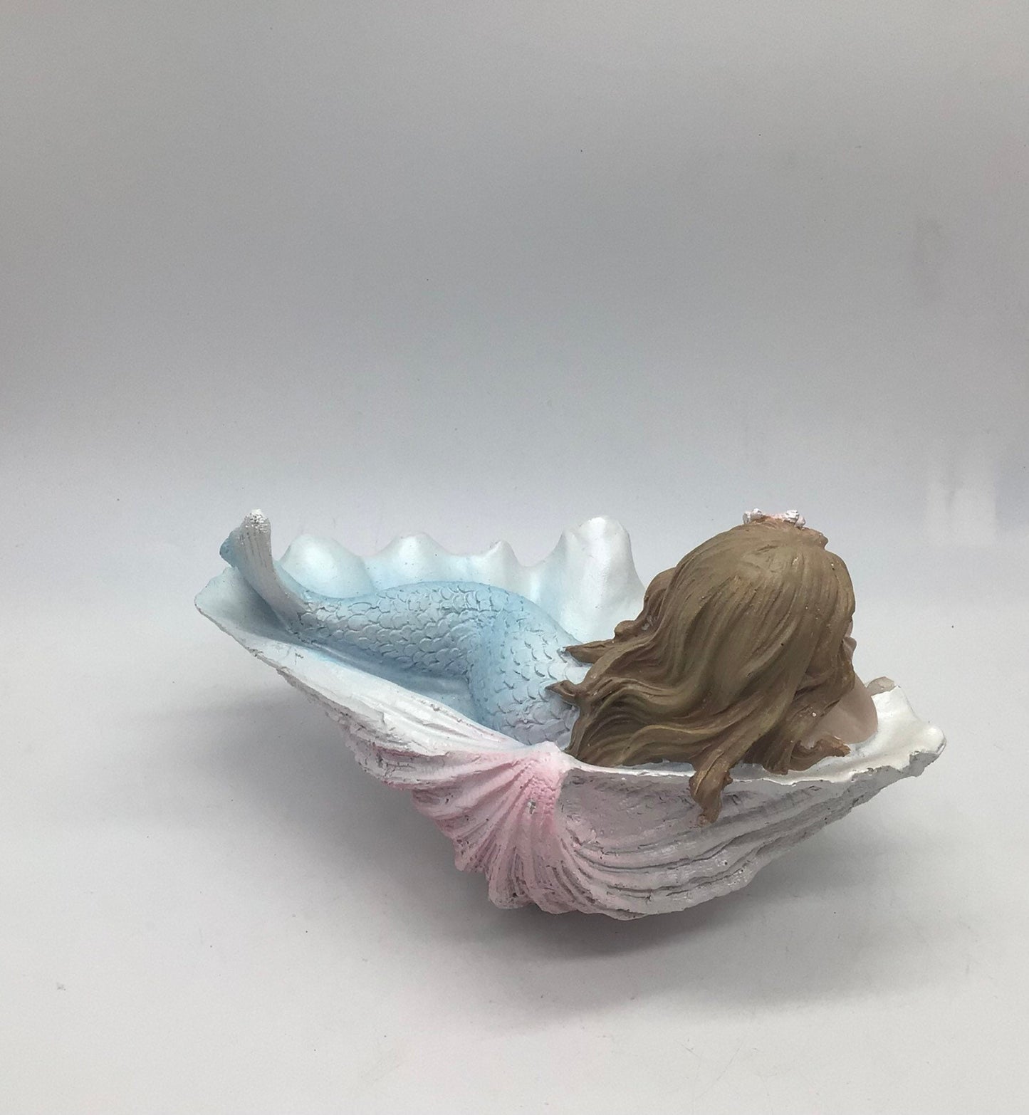 Mermaid Girl In Clam | Merbaby Decoration | Little Sleeping Mermaid | Napping Mergirl | Little Mermaid I Mermaid Decor I Mermaid In Shell