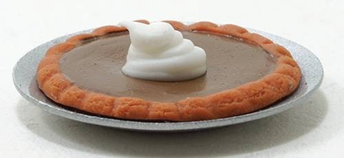 Miniature Pumpkin Pie With Cool Whip I Dollhouse Pies I Miniature Doll Thanksgiving I Miniature Dollhouse 1:12 Scale Food