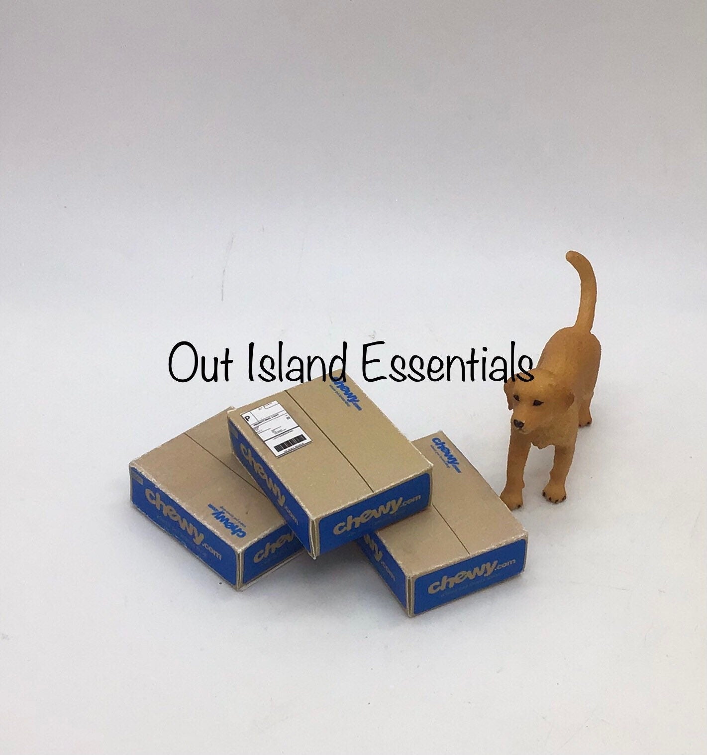 3 Pcs. Dollhouse Popular Dog Packages, Miniature Doll Mail 1:12 Scale