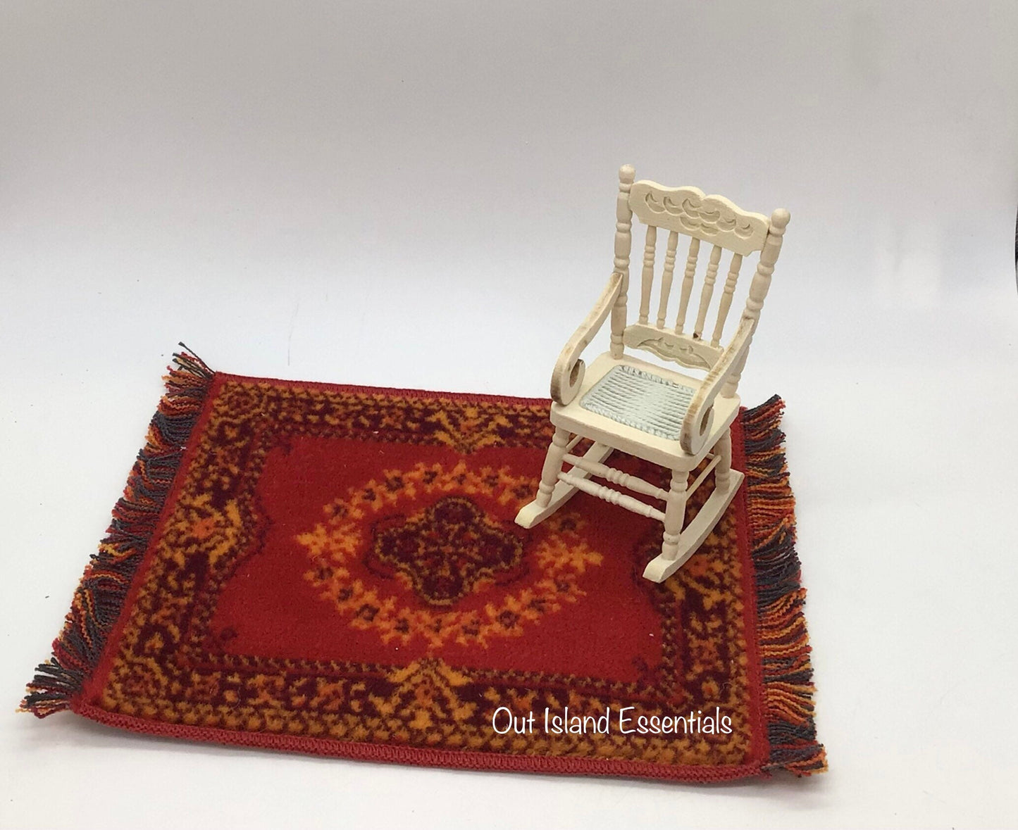 Miniature Area Rug | Miniature Accent Carpet | Dollhouse Area Rug | Miniature Turkish Carpet