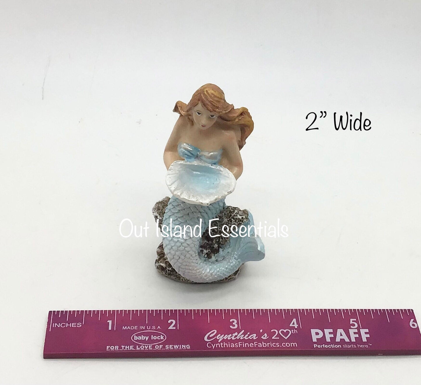 My Littlest Mermaid Statue | Mermaid Decoration | Mermaid Holding Shell | Relaxing Mermaid | Little Mermaid I Mermaid Decor I Mini Mermaid