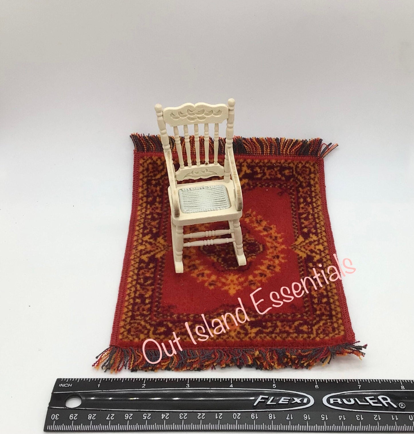 Miniature Area Rug | Miniature Accent Carpet | Dollhouse Area Rug | Miniature Turkish Carpet