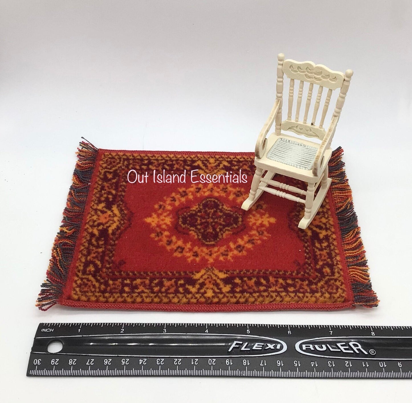 Miniature Area Rug | Miniature Accent Carpet | Dollhouse Area Rug | Miniature Turkish Carpet