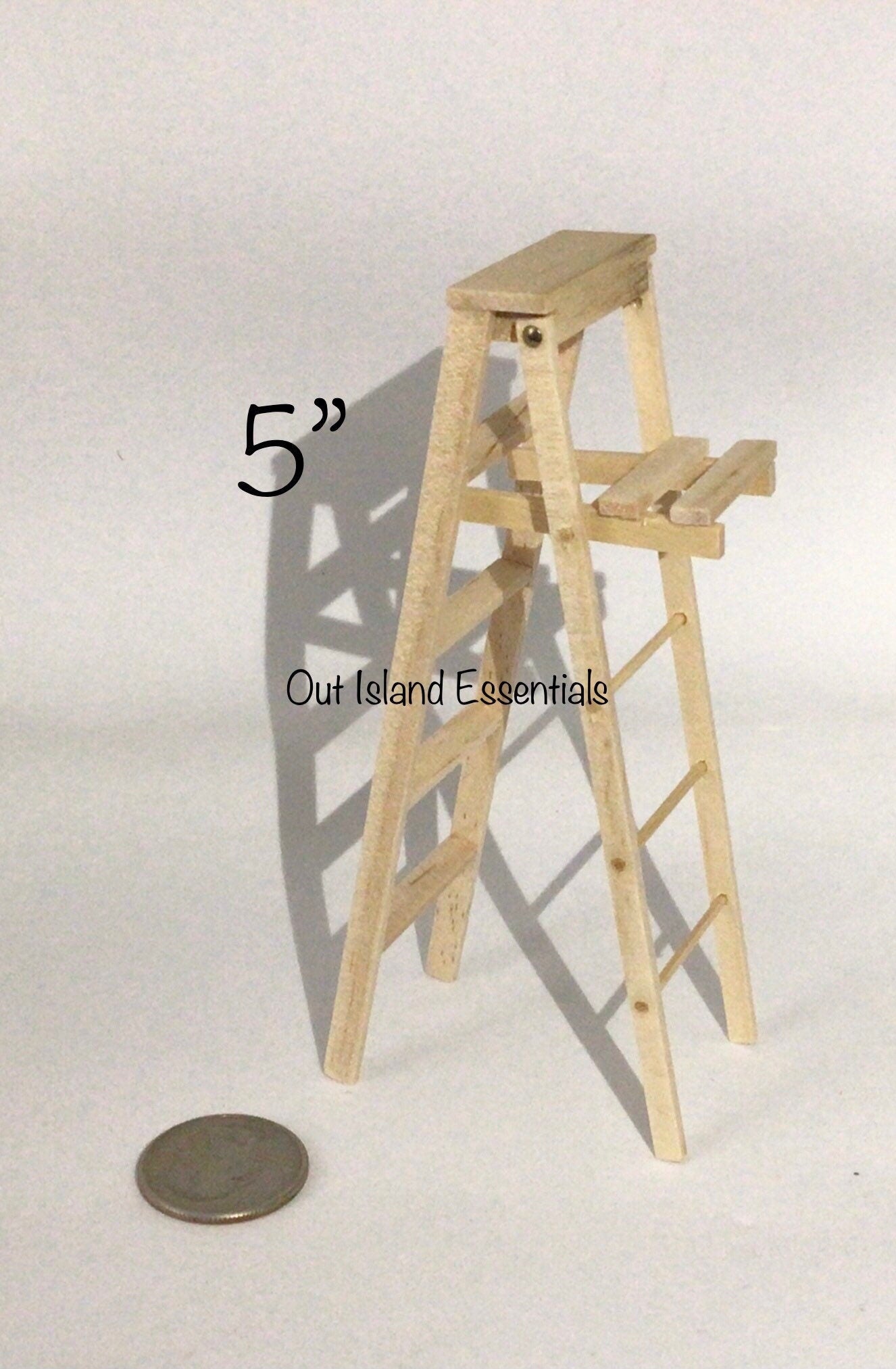 1:12 Scale Dollhouse Miniature Ladder