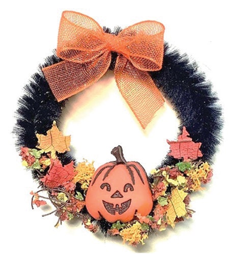 1 Pc. Dollhouse Miniature Fall Wreath