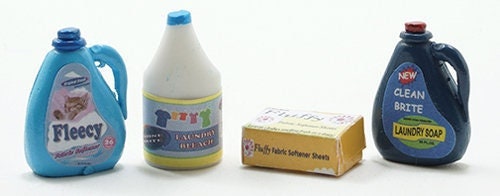 Dollhouse Miniature Laundry Detergent I Dollhouse Clean Up I Miniature Laundry Soap I Miniature Laundry Supplies