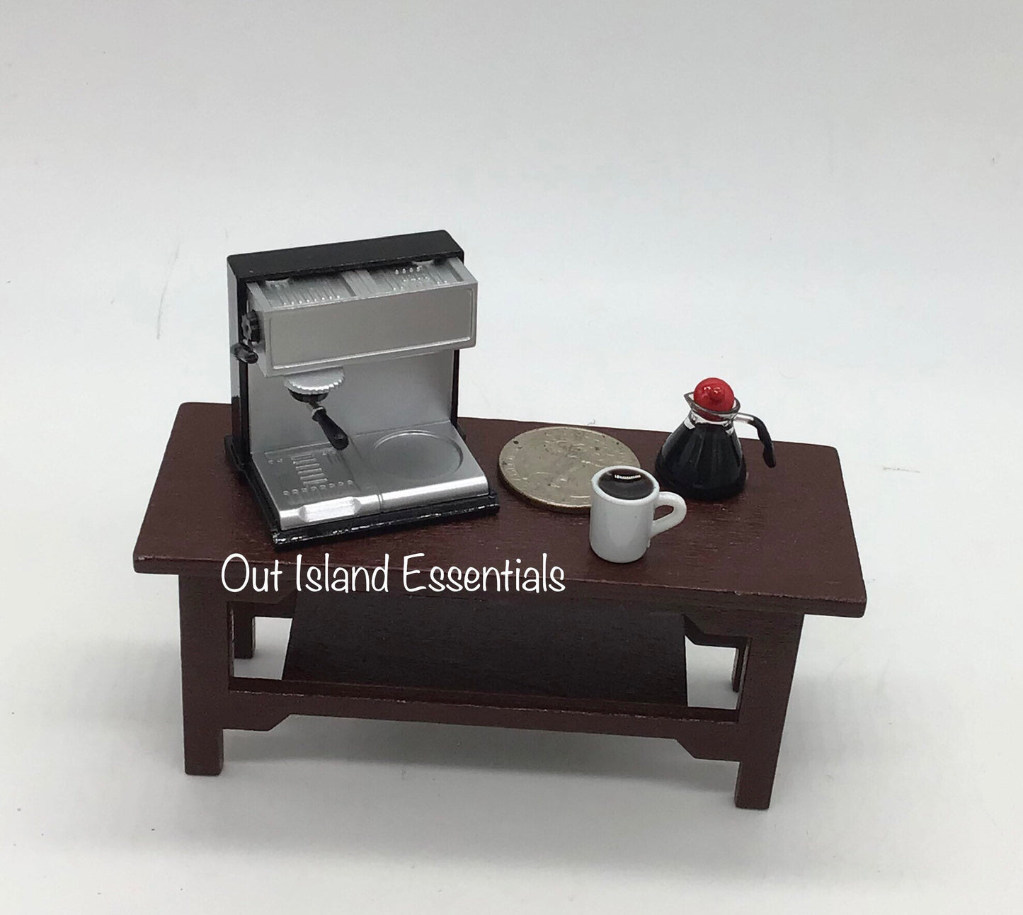 1:12 Scale Dollhouse Miniature Expresso Machine With Coffee Cup