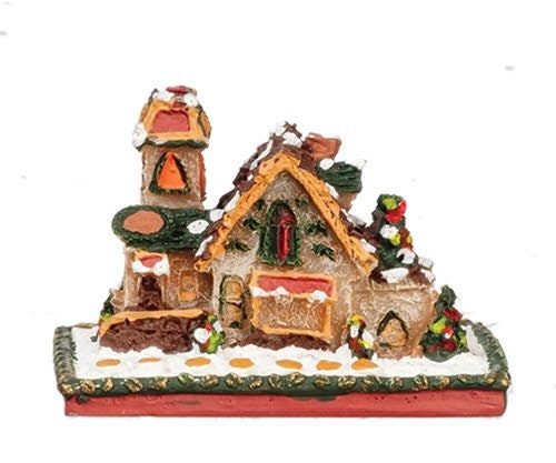 1:12 Scale Dollhouse Miniature Gingerbread House