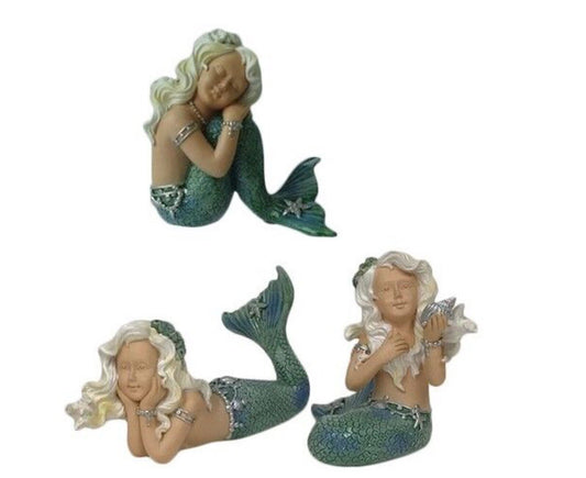 Baby Mermaid, Merbaby Decoration, Cute Baby Mermaid, Three Poses