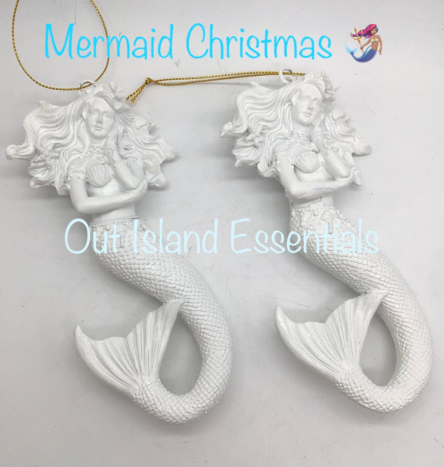 Mermaid Christmas Ornament I Coastal Mermaid Christmas Ornament I Mermaid Christmas Ornament I Coastal Beachy Ornaments