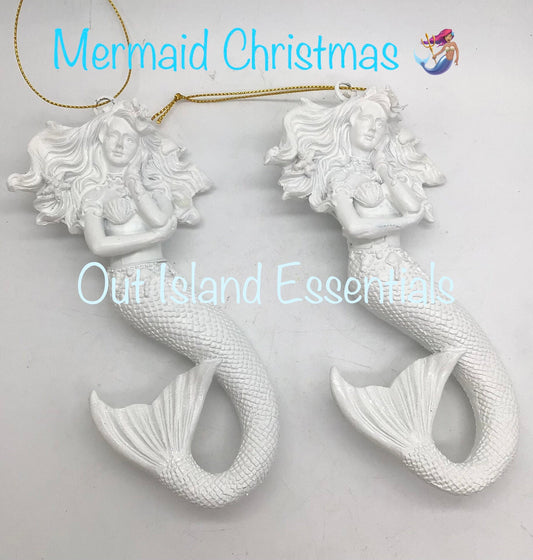 Mermaid Christmas Ornament I Coastal Mermaid Christmas Ornament I Mermaid Christmas Ornament I Coastal Beachy Ornaments