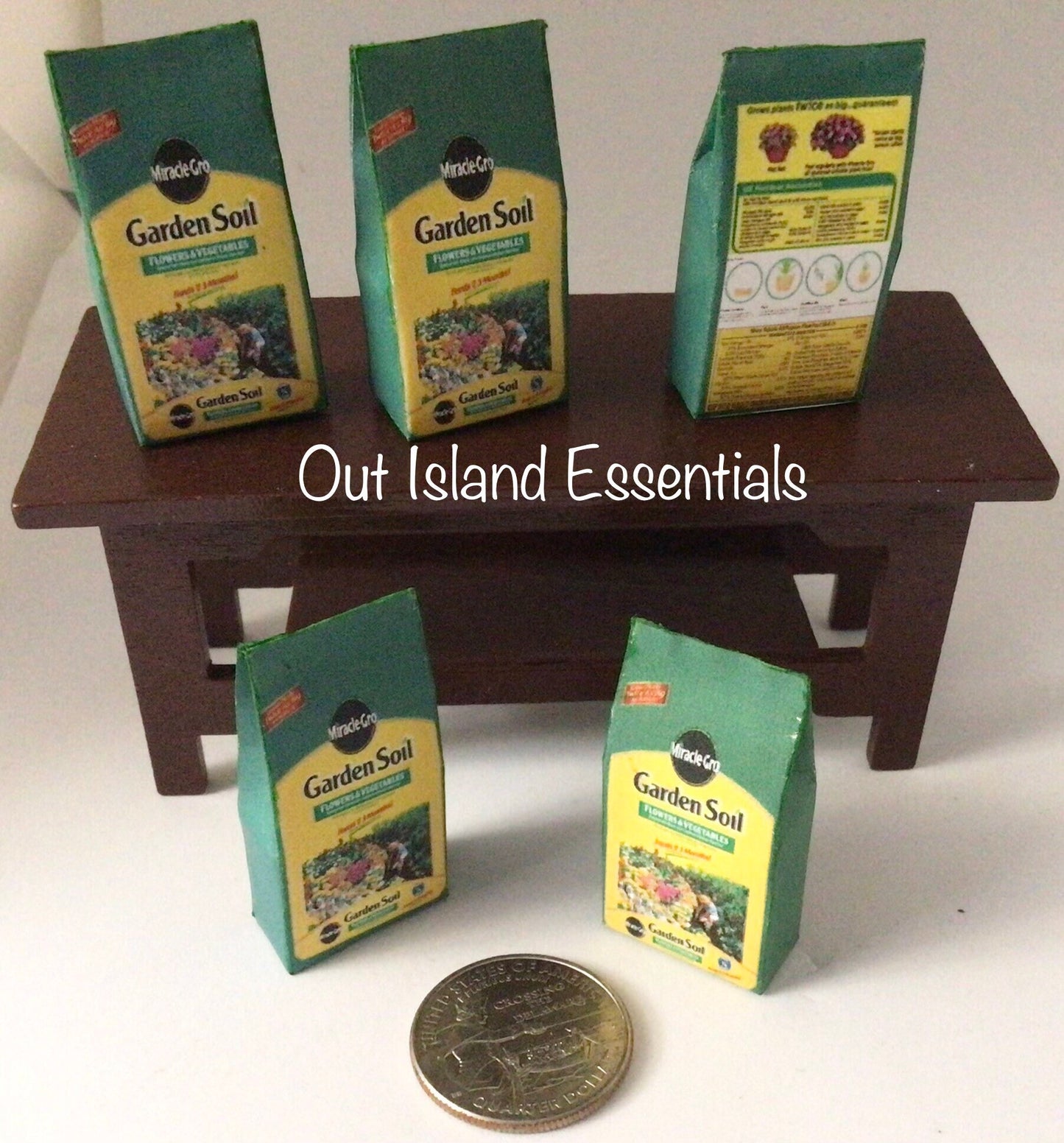 Dollhouse Gardening Soil I Dollhouse Vegetable Garden Essentials I Miniature Garden Soil I 1:12 Scale Garden Accessories