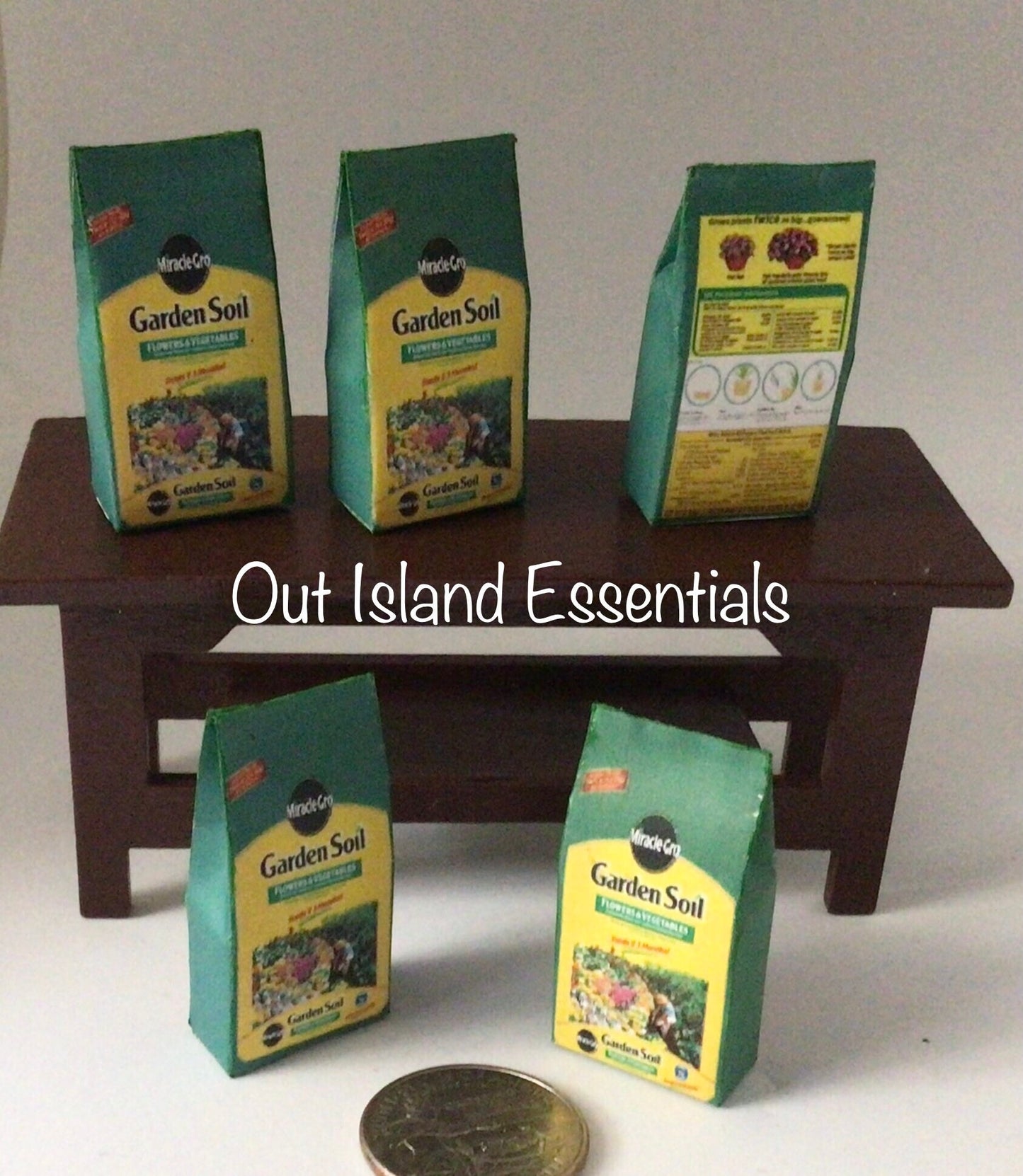 Dollhouse Gardening Soil I Dollhouse Vegetable Garden Essentials I Miniature Garden Soil I 1:12 Scale Garden Accessories