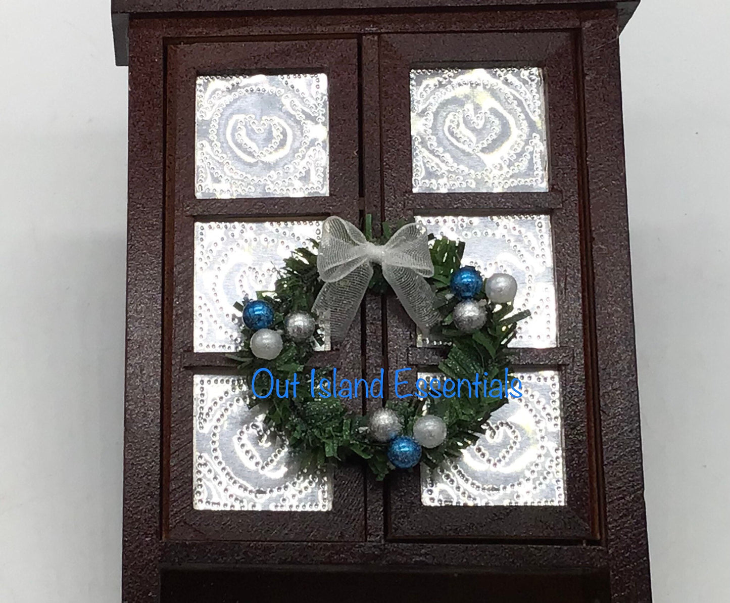 1 Pc. Dollhouse Miniature Christmas Wreath Decor 1:12 Scale