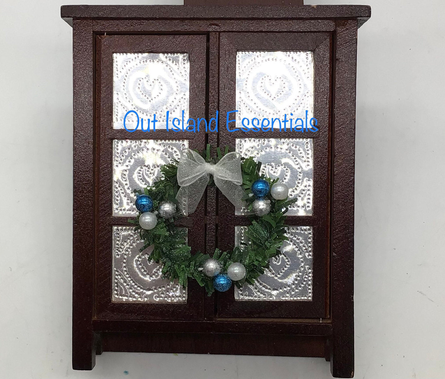 1 Pc. Dollhouse Miniature Christmas Wreath Decor 1:12 Scale