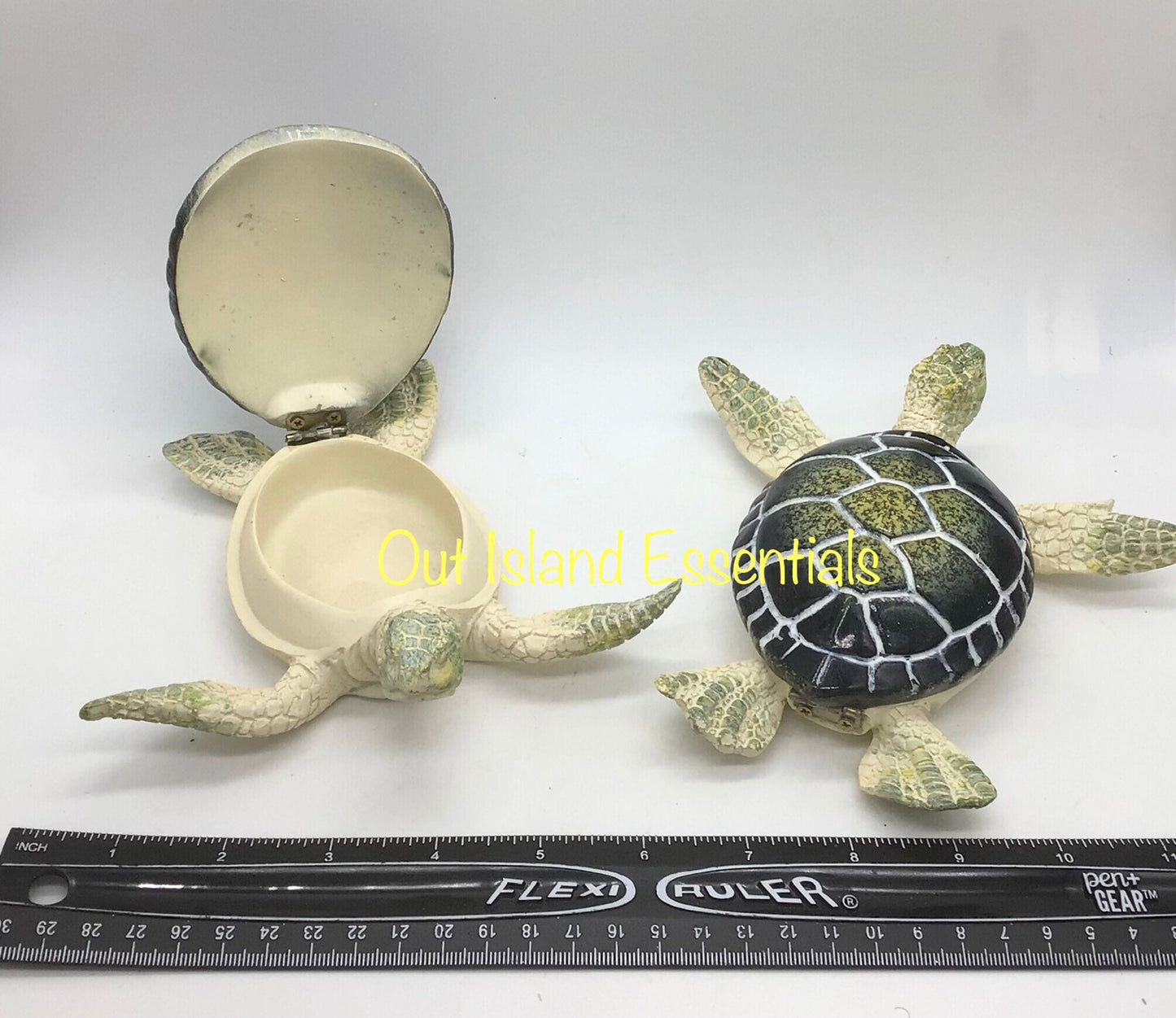 Turtle Decor Trinket Box I Turtle Lover Decor I Coastal Trinket Box Decor I Turtle Jewelry Box