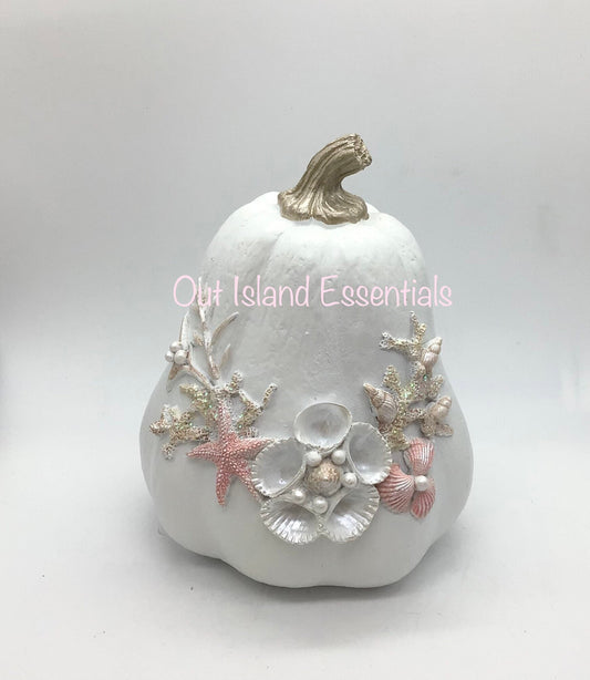 Coastal Fall Pumpkin I Coastal Thanksgiving I Coastal Thanksgiving Decor I Fall Accessories