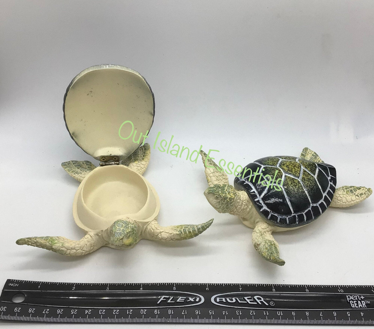 Turtle Decor Trinket Box I Turtle Lover Decor I Coastal Trinket Box Decor I Turtle Jewelry Box