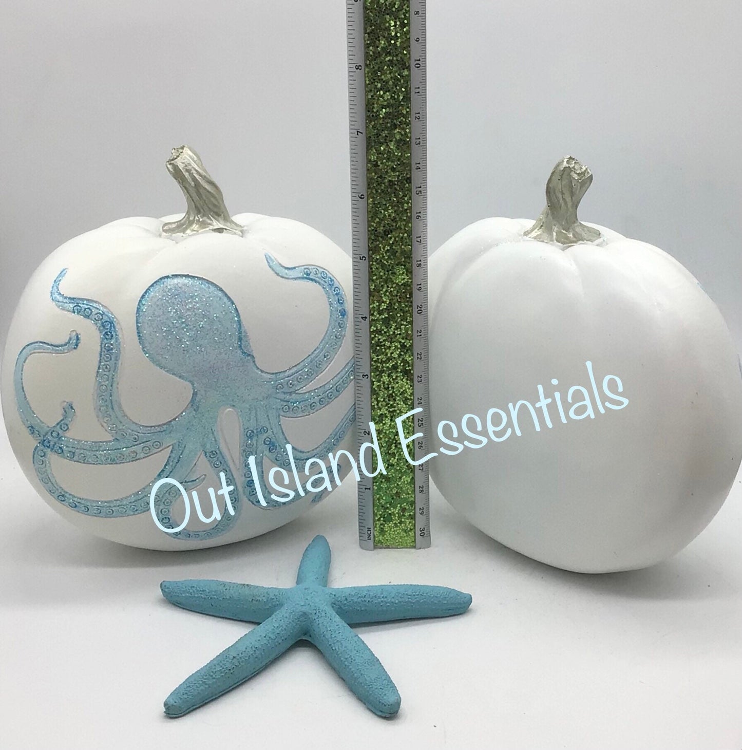 Coastal Fall Pumpkin I Coastal Thanksgiving I Coastal Thanksgiving Decor I Fall Octopus Pumpkin