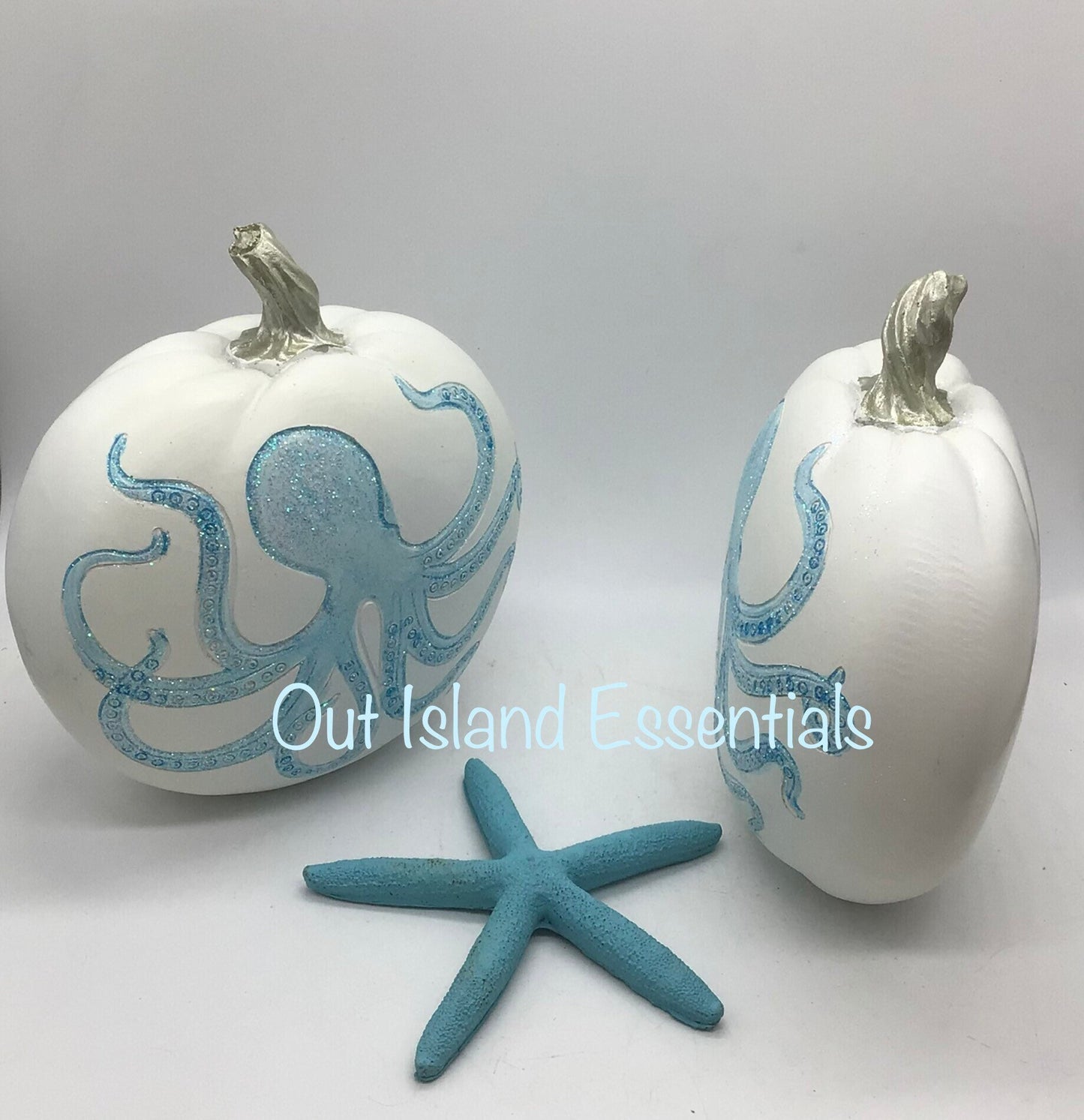 Coastal Fall Pumpkin I Coastal Thanksgiving I Coastal Thanksgiving Decor I Fall Octopus Pumpkin