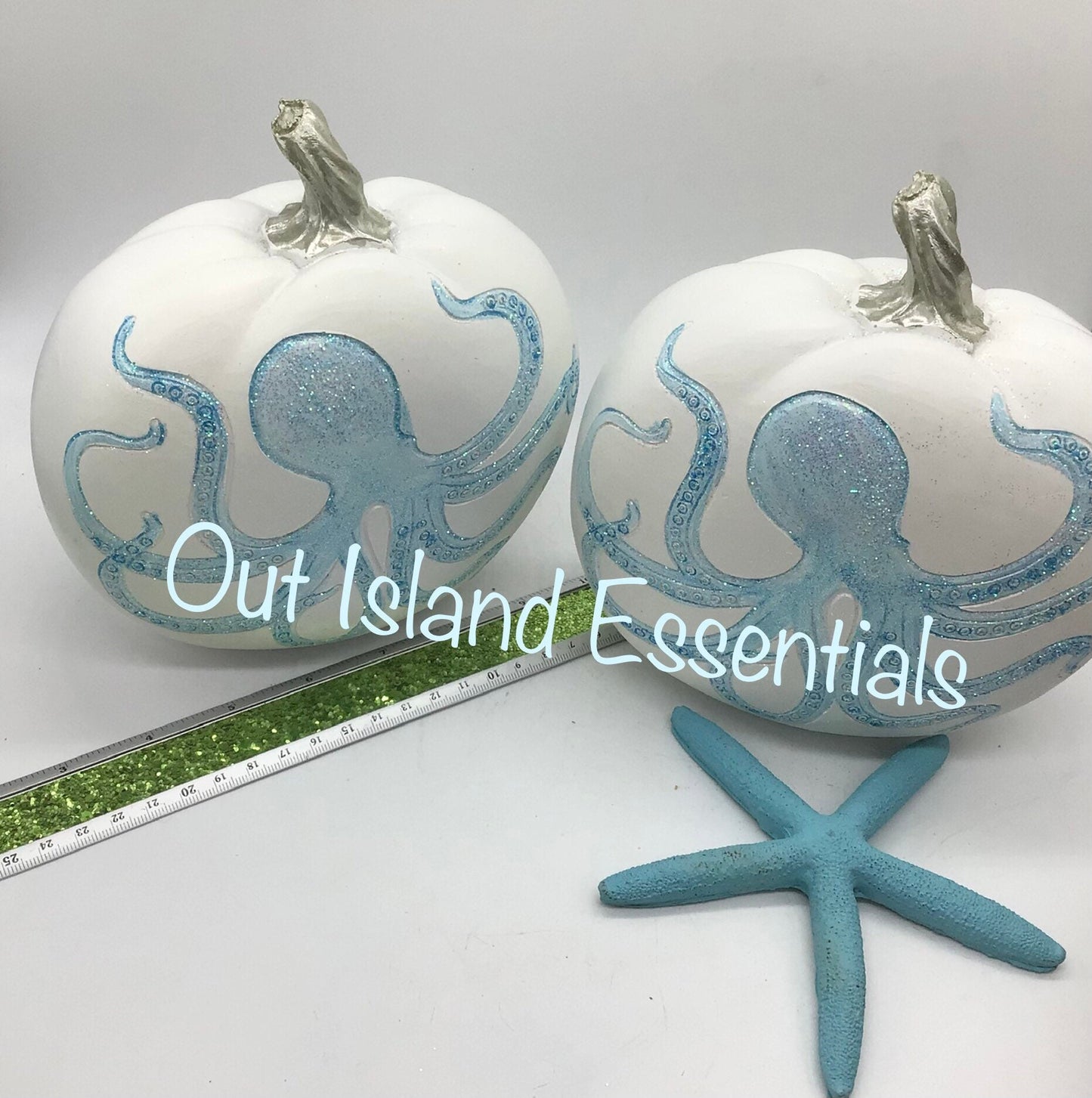 Coastal Fall Pumpkin I Coastal Thanksgiving I Coastal Thanksgiving Decor I Fall Octopus Pumpkin