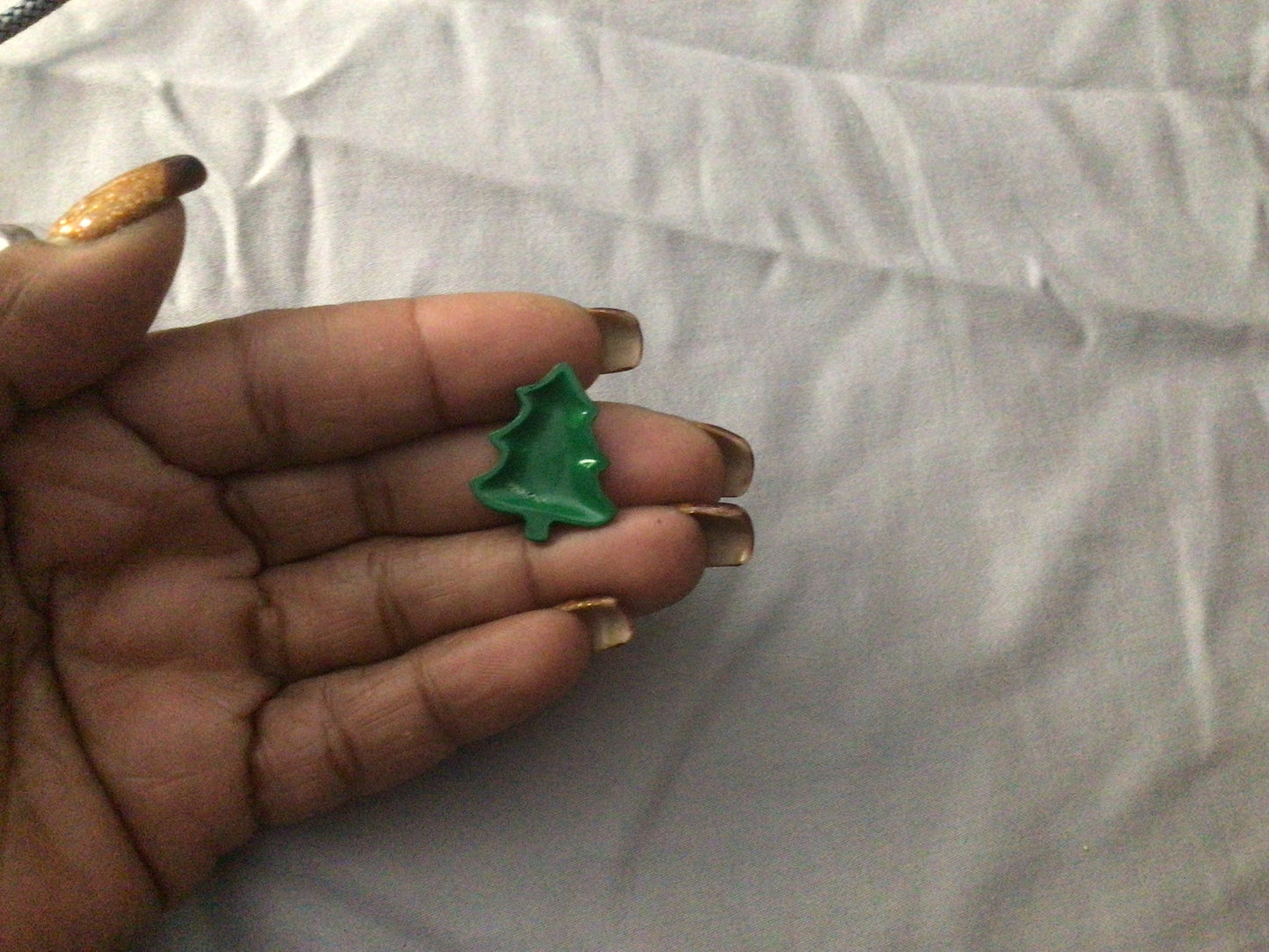 1 Pc. Dollhouse Miniature Green Tree Dish 1:12 Scale