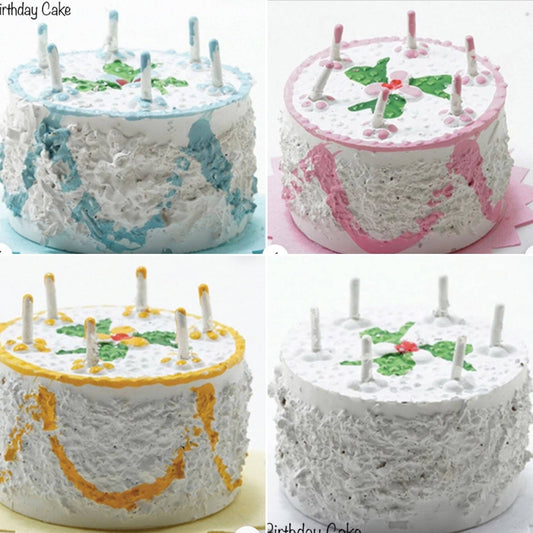 Miniature Birthday Cake I Miniature Doll Cake I Miniature Dollhouse Food I 1:12 Scale Dollhouse Accessories