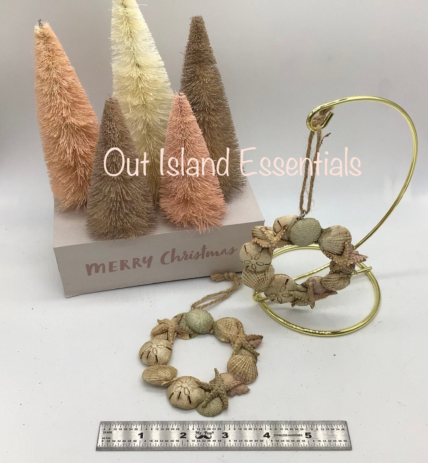 Seashell Wreath I Mini Shell Wreath I Seashell Ornaments I Coastal Christmas I Coastal Decor I Shell Wreath I Mini Wreath I Coastal Wreath