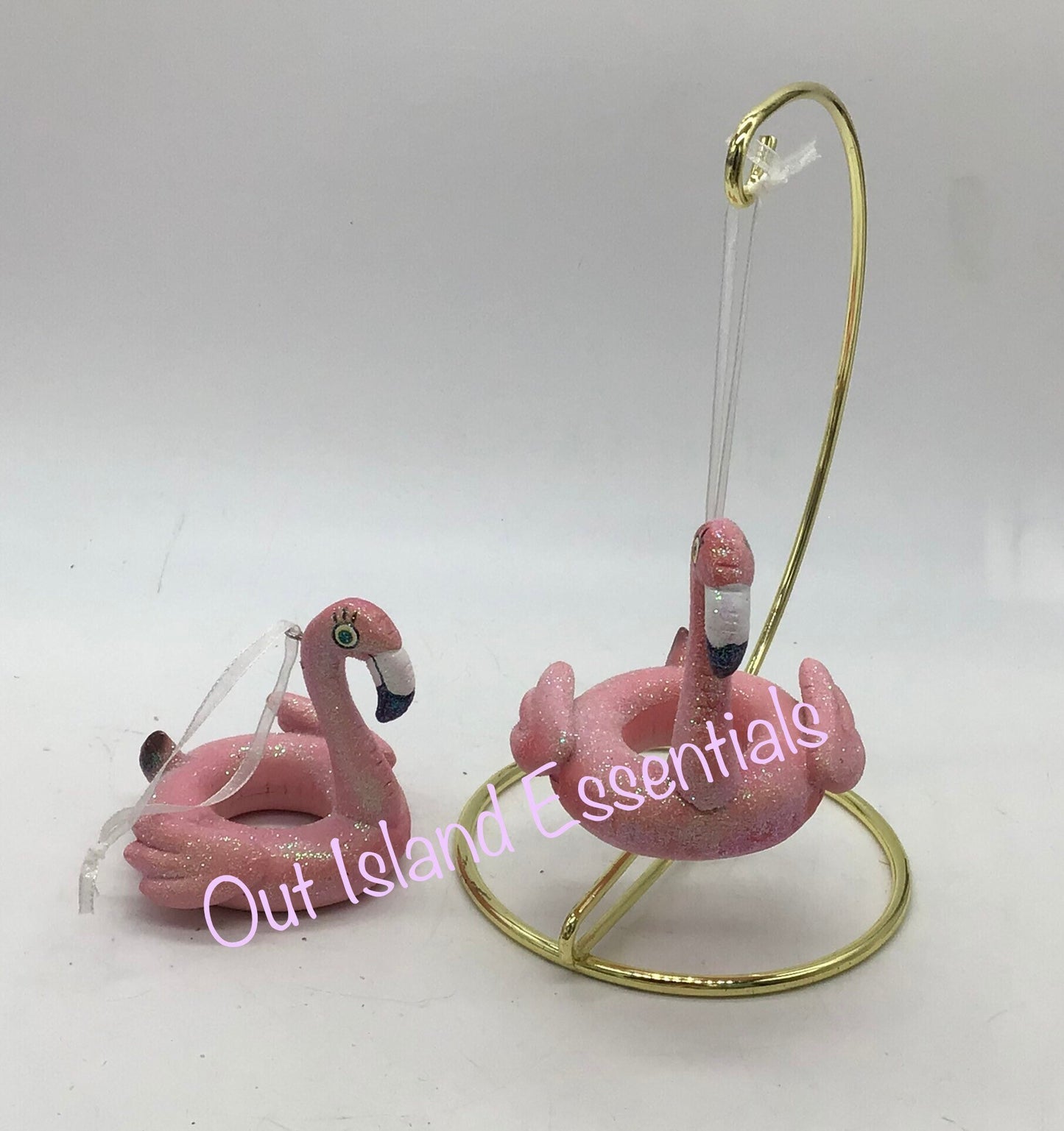 Christmas Flamingo Ornament , Floaty Flamingo Ornament