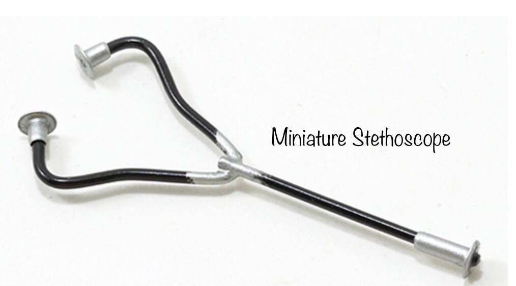 1 Pc Dollhouse Medical Equipment, Miniature Doll Doctor Stethoscope 1:12 Scale