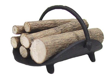 Dollhouse Logs I Miniature Fire Logs I Miniature Dollhouse Wood For Fireplace I 1:12 Scale Dollhouse Accessories