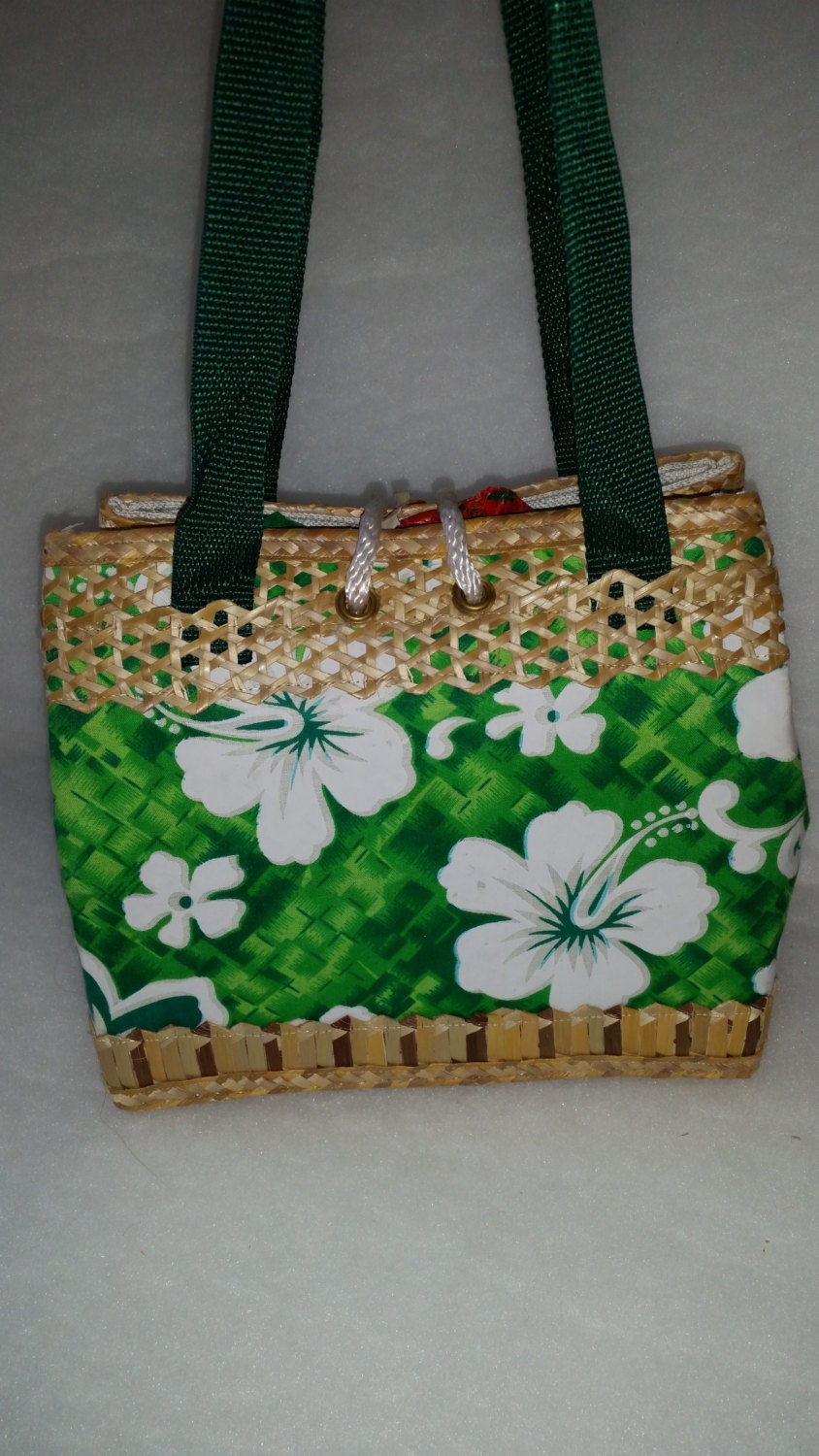 Bahamian Straw Handbag and Mini Wallet